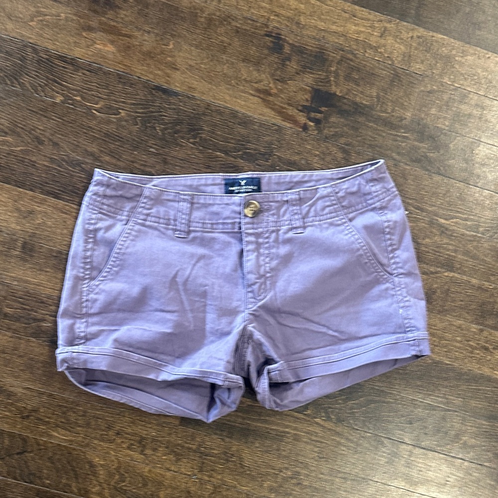 American Eagle Women's Purple Shorts Low Rise Mini Size 4